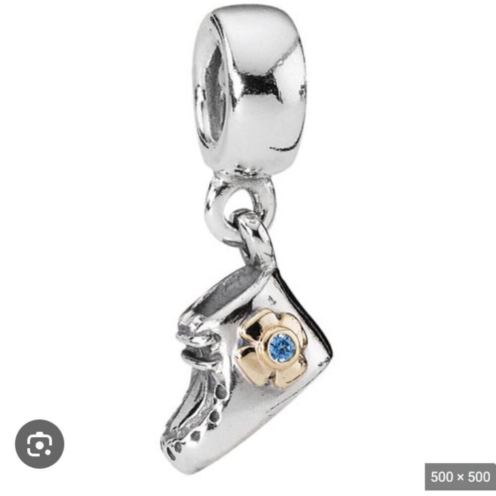 Pandora Baby Bootie Blue CZ Charm (790403CZB)